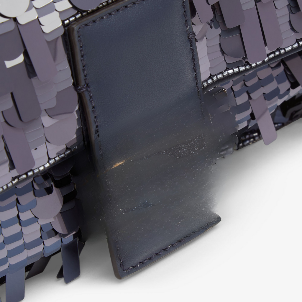 Bag Blue Sequins & Leather – Found Bag