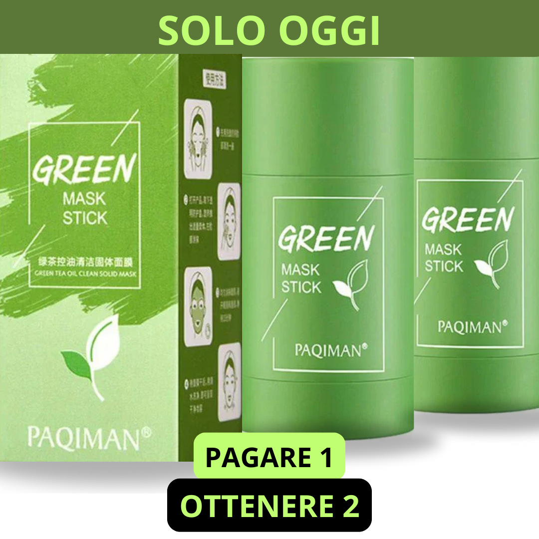 PAGA 1 E OTTIENE 2 | Maschera all'argilla verde